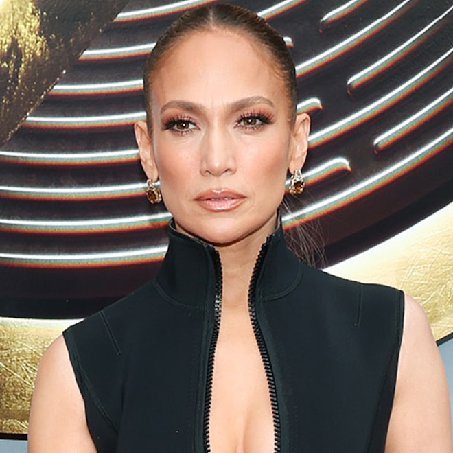 Jennifer Lopez Stuns in Wetsuit-Inspired Gown at Flash Premiere